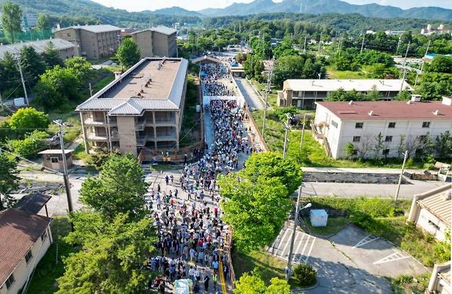 지난 2023년 7월 CRC 통과도로 개방 행사. 의정부시 제공