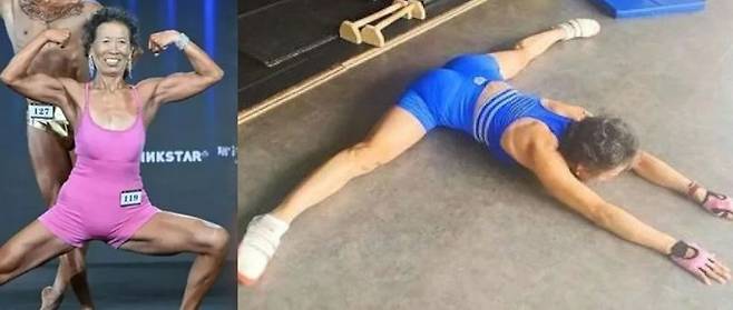 71세 중국 할머니 쑨밍후이가 피트니스 대회에서 3위를 차지했다. 출처=SCMP