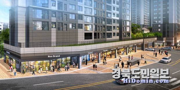 '평택석정공원 화성파크드림' 단지 내 상가 조감도. 사진=HS화성 제공