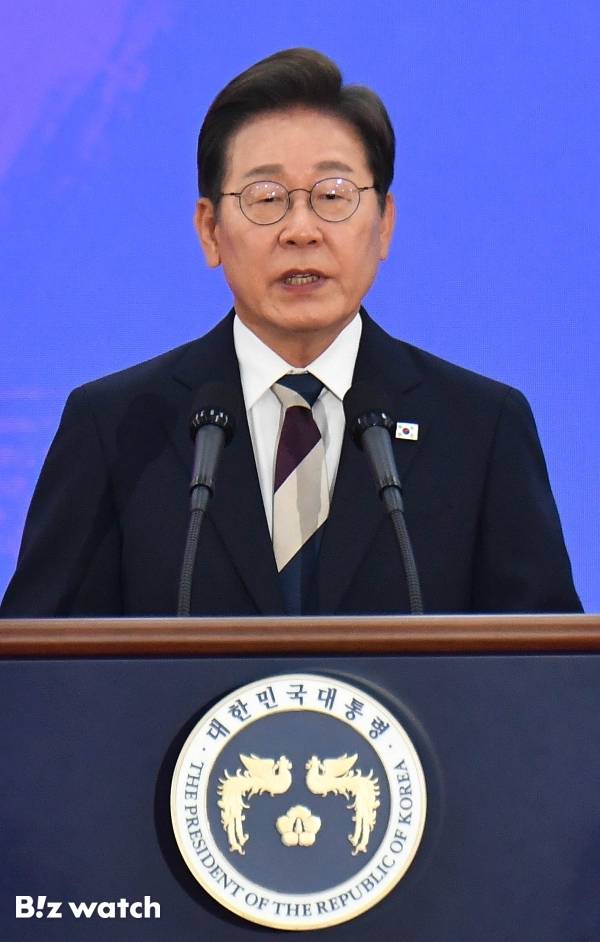 지난 4일 서울 국회 로텐더홀에서 이재명 제21대 대통령 취임식이 개최되고 있다./사진=이명근 기자 qwe123@