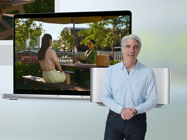 애플 페더리기 수석 부사장이 한국 게임들을 국찬했다(출처=WWDC25 영상 캡처).