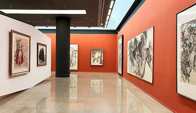 '수묵별미(水墨別美): 한·중 근현대 회화' 중국 순회전 전시 전경 (국립현대미술관 제공)