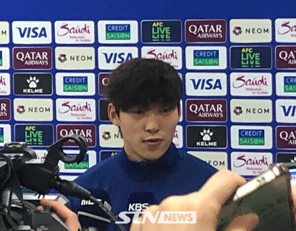 인터뷰에 임하는 배준호. 상암=사진┃이형주 기자