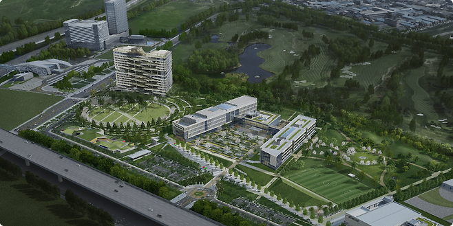 인천 청라국제도시 국제업무단지에 조성 중인 하나드림타운 개발 조감도. 인천경제청 제공