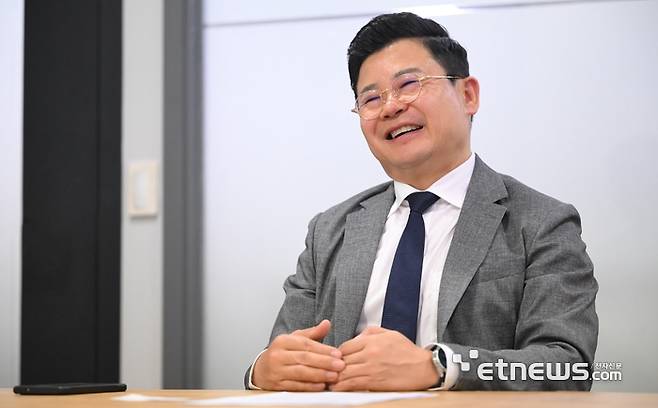 고준용 시큐어링크 대표는 미국 시장에서 성과를 내겠다는 포부를 밝혔다. 이동근기자 foto@etnews.com