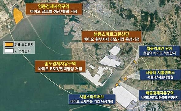 인천 바이오 특화단지 구성도. 인천시 제공