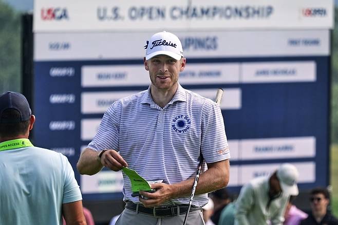 예선전을 거쳐 제125회 US오픈 출전권을 따낸 맷 보그트. AP 연합뉴스