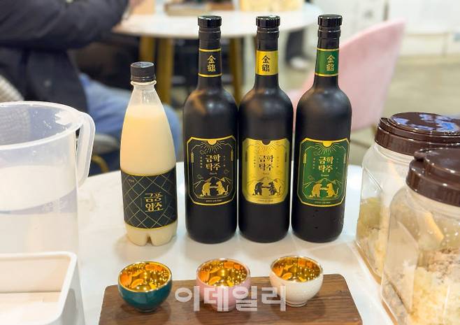 금풍양조장에서 만든 판매용 막걸리.