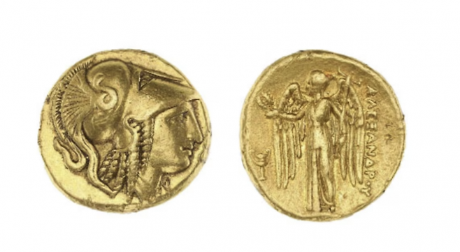 수집가가 수집한 동전. 프랑스 경매회사 보상 르페브르 앤 어소시에이.