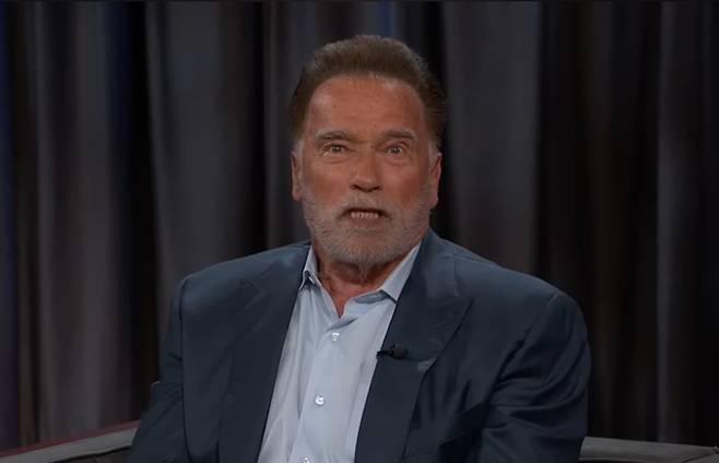 아놀드 슈왈제네거. 사진| ‘지미 키멜 라이브’ 유튜브