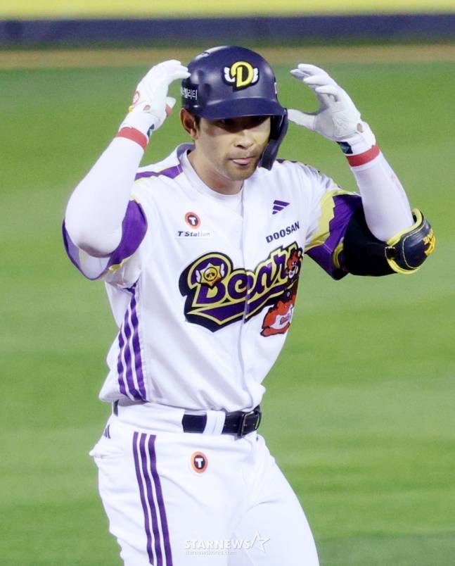 두산 베어스 강승호. /사진=김진경 대기자