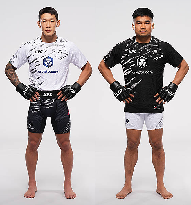 왼쪽부터 유주상과 제카 사라기의 UFC 316 프로필. 유주상은 대한민국 UFC 23호 파이터가 된다. 제카 사라기는 인도네시아 UFC 1호다. 사진=TKO