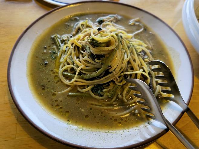 고사리 파스타.