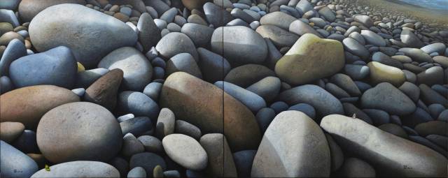 남학호, 석심(생명)1807, 2018, 130.0x324.4cm, Acrylic on Canvas