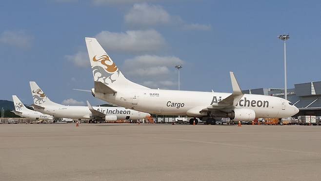 에어인천 화물기. 에어인천