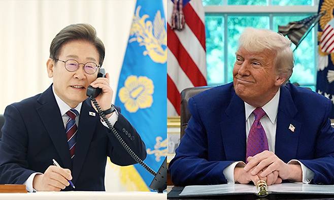 이재명 대통령(왼쪽)과 도널드 트럼프 미국 대통령. AP연합뉴스
