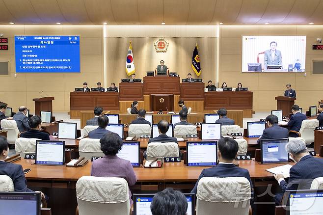 경북도의회 본회의장 모습.(경북도의회 제공, 재판매 및 DB 금지)ⓒ News1 김대벽기자
