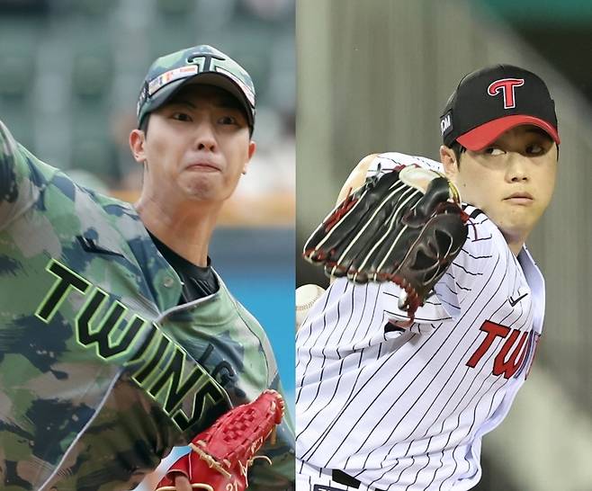 이번주 합류 예정인 이정용(왼쪽)과 함덕주. IS 포토