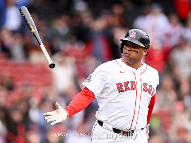 보스턴 레드삭스 시절의 라파엘 데버스./게티이미지코리아