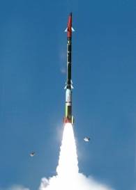 이스라엘의 ‘다비즈 슬링’(다윗의 돌팔매) 방공체계가 발사한 요격 미사일. 출처=엑스