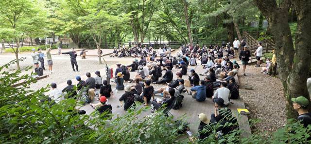 다리안관광지에서 열린 '백패커와 함께 공정 캠핑 축제'./단양군 제공