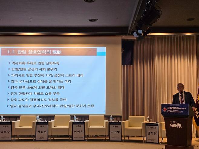 오늘(18일) 열린 제주상의 제주-일본 관광경제 토론회.