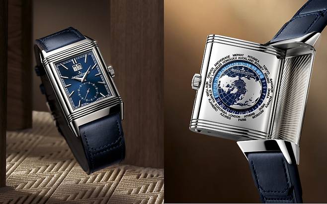 세계 주요 도시 시간을 한눈에 파악할 수 있는 월드 타임 기능을 담았다. 사진 예거 르쿨트르