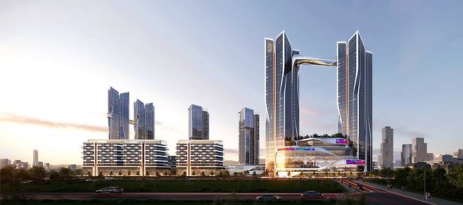 용산 정비창 전면1구역 투시도. 포스코이앤씨 제공