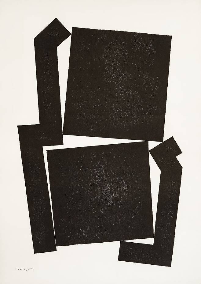 엄태정, 공간의 존재 04-2 Presence of Space 04-2, 2004, Ink on paper, 149x105cm *재판매 및 DB 금지