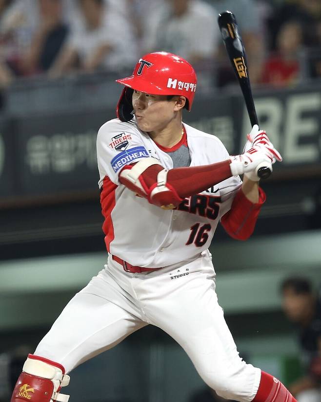 ▲ 김호령을 대신해 선발 중견수로 출전하는 최원준 ⓒKIA타이거즈