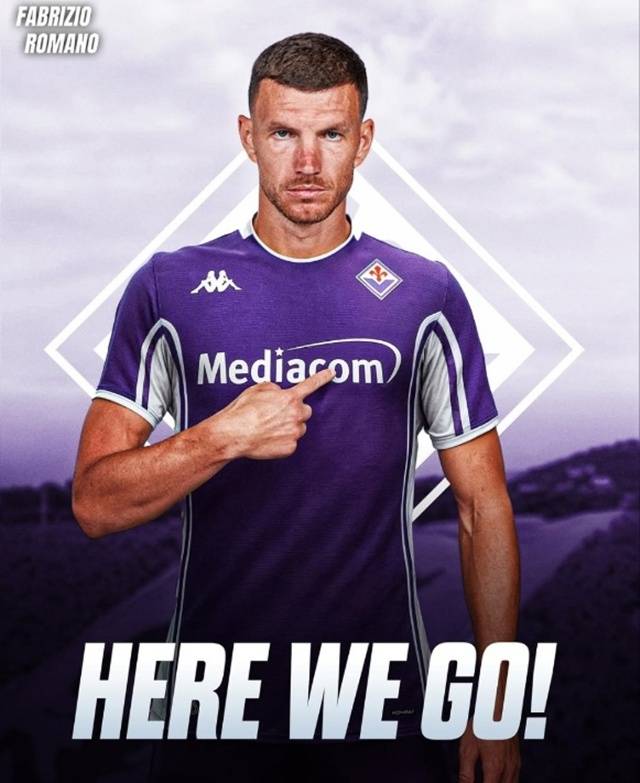 에딘 제코 합성 사진. /사진=파브리시오 로마노 SNS