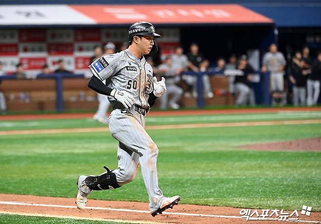 한화 이글스 외야수 이원석이 18일 부산 사직야구장에서 열리는 2025 신한 SOL Bank KBO리그 롯데 자이언츠와 팀 간 9차전에 1번타자 겸 중견수로 선발출전 한다. 사진 엑스포츠뉴스 DB