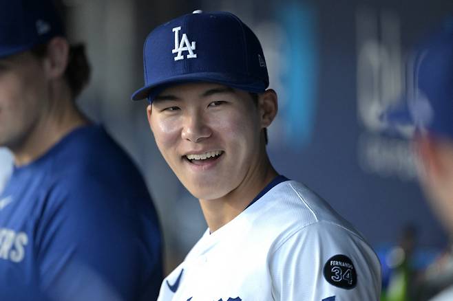 LA 다저스 김혜성이 신인왕 모의 투표에서 내셔널리그 2위에 올랐다. Imagn Images연합뉴스