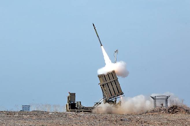 이스라엘 미사일 방어시스템인 아이언 돔(Iron Dome). /위키피디아