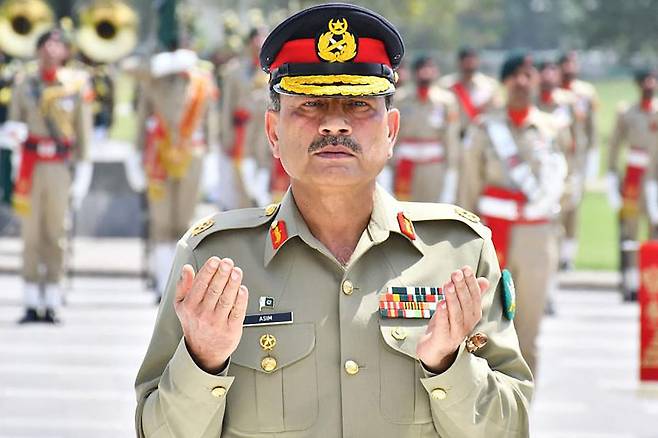 아심 무니르 파키스탄 육군참모총장. /AFP 연합뉴스