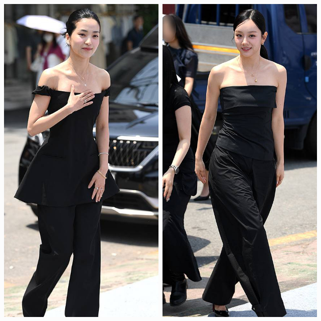 18일 서울 성수동, 한 주얼리 브랜드의 팝업 포토행사에 배우 혜리와 김태리가 나란히 모습을 드러냈다. 사진=천정환 기자