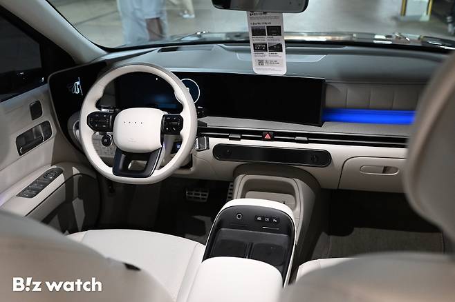 현대자동차 수소전기차 '디 올 뉴 넥쏘' 1열./사진=이명근 기자 qwe123@