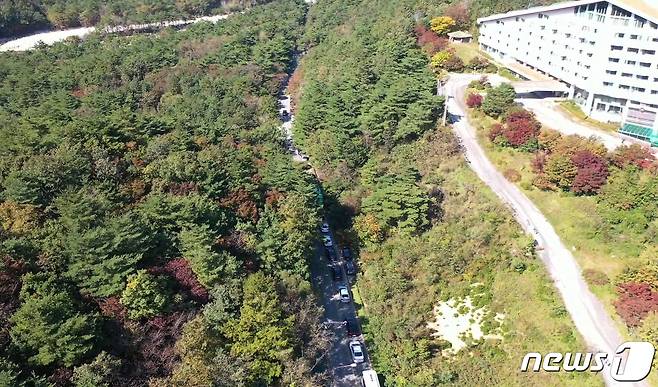 강원 속초 목우재 설악산 국립공원 진입로. (설악산국립공원사무소 제공, 재판매 및 DB 금지)