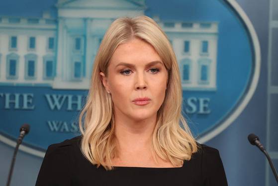 캐롤라인 레빗 백악관 대변인. AFP=연합뉴스