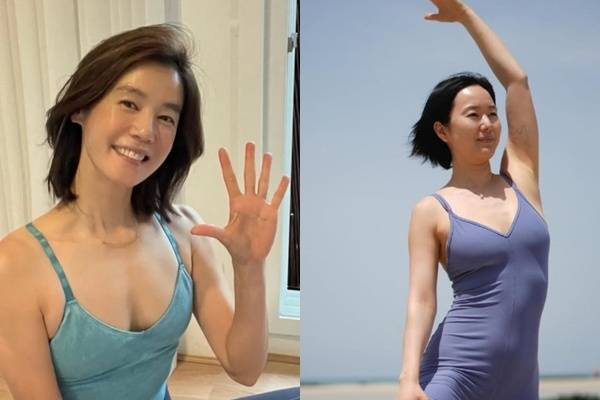 왼쪽부터 김지호, 윤진서/소셜미디어