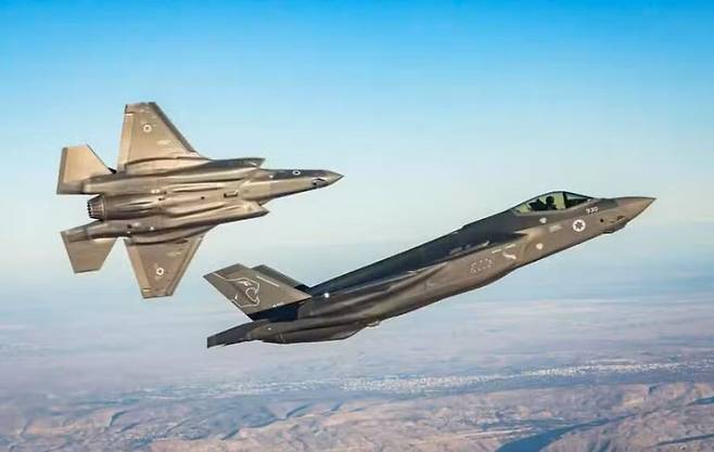 이스라엘 공군의 F-35i 아디르 전투기. IDF-AF(이스라엘 방위군-공군) 제공.
