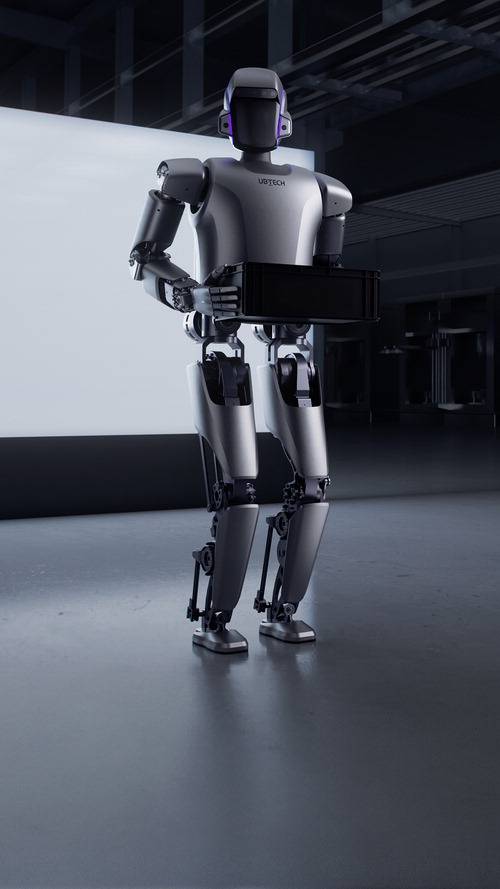 폭스콘과 엔비디아가 테스트 중인 중국 유비테크의 휴머노이드 로봇 '워커 S1'. 유비테크