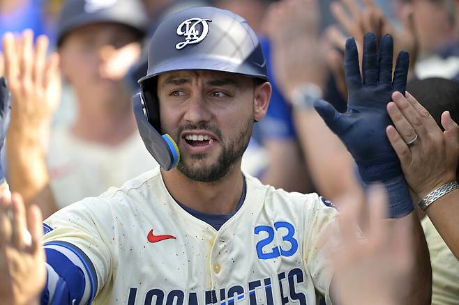 ▲ 메이저리그 최저 타율로 추락한 마이클 콘포토 ⓒ연합뉴스/AP