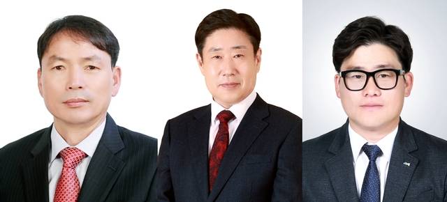 왼쪽부터) 오호열, 김원석, 이경원 의원. 의성군의회 제공.