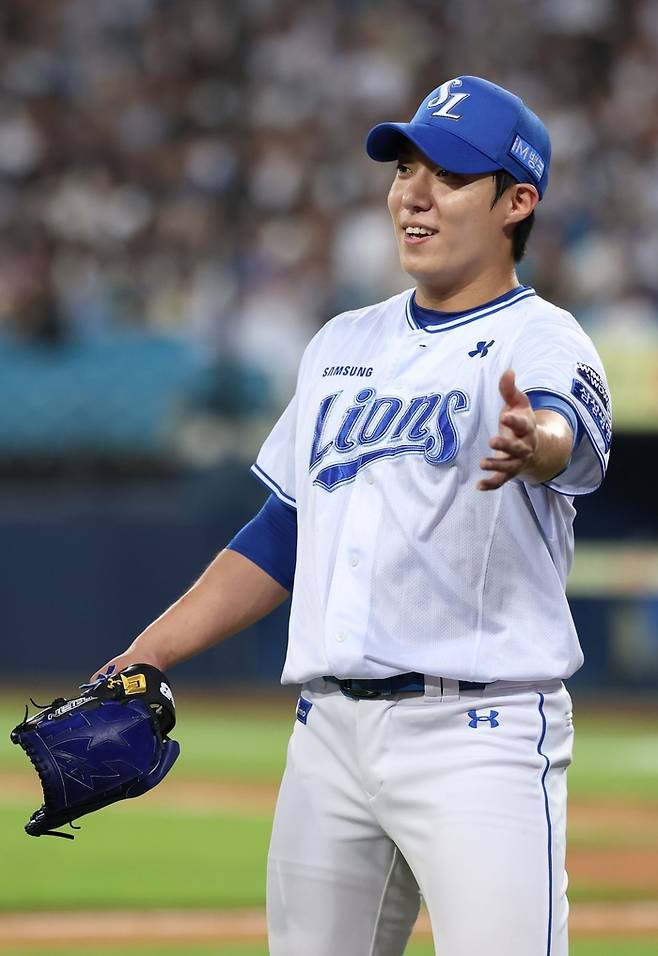 '2025 신한 SOL뱅크 KBO 올스타전' 베스트 12에 선정된 원태인. <삼성 라이온즈 제공>