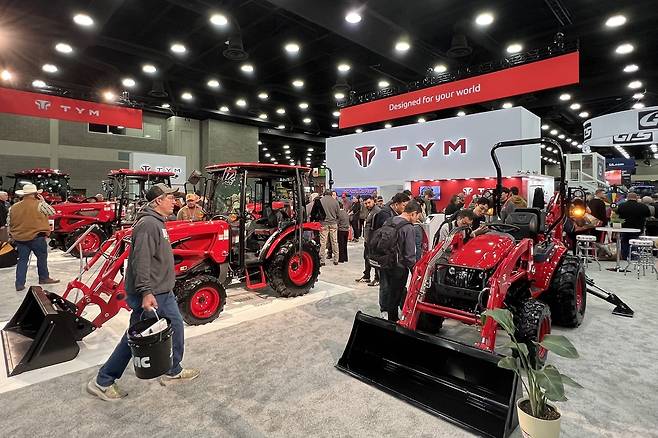 북미 최대 농기계 박람회 'NFMS 2025'에 참가한 TYM. /TYM 제공