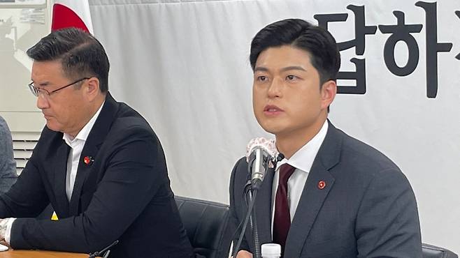 그제(21일) 제주를 방문한 김용태 국민의힘 비대위원장