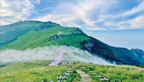 영남알프스 신불산 전경.