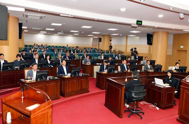 지난 20일 열린 광양시회 제338회 제1차 정례회. 시의회 제공