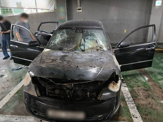 사고 현장. 청주동부소방서 제공